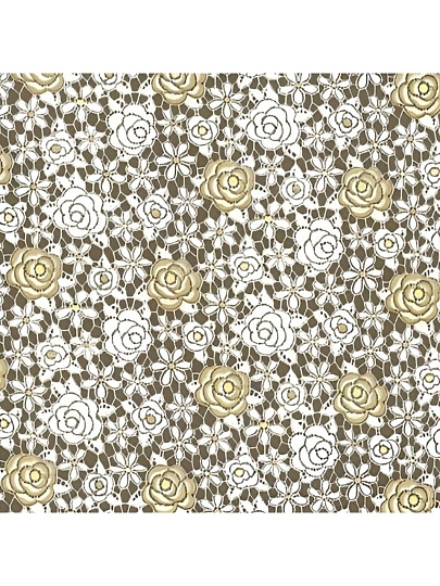 Клеенка Easy Lace, 1.32х22 м, ПВХ, ажурная, 157А