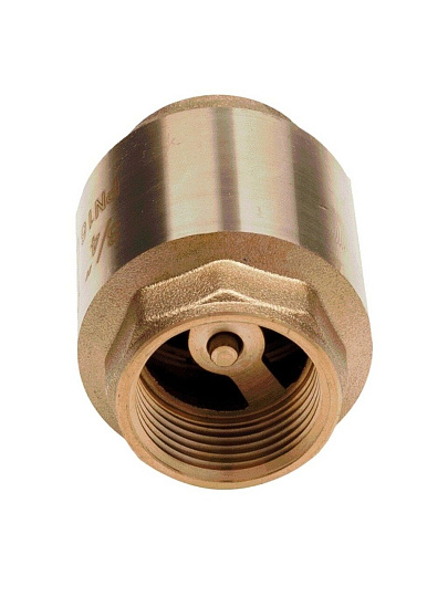 Клапан обратный 3/4", г-г, шток латунь, AquaLink