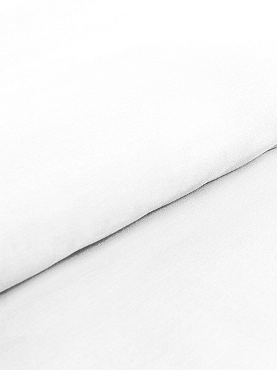 Простыня 1.5-спальная, 140 х 200 х 25 см, 100% хлопок, поплин, на резинке, Silvano, Белый