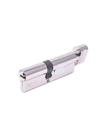 Личинка замка двери Apecs, SM-90(40/50C)-C-NI, 28622, 90 мм, с заверткой, никель