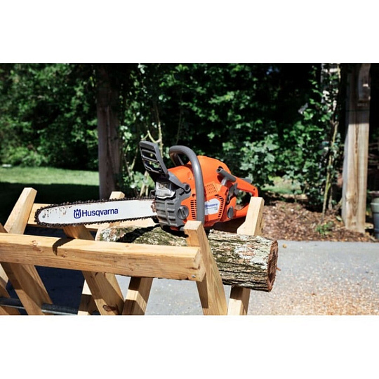Пила цепная бензиновая, Husqvarna, 2 л.с., 1500 Вт, длина шины 35 см, шаг цепи 3/8 дюйм, 52 звена, 130, 9671084-03