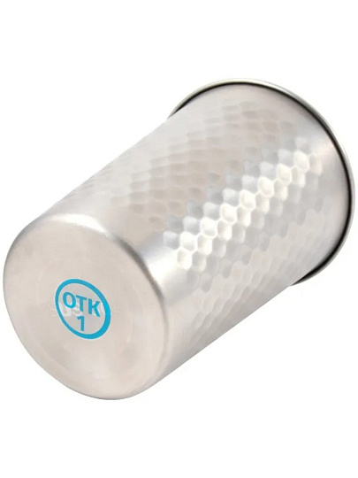 Стакан походный, нержавеющая сталь, 500 л, 8.4 см, ребристый, Следопыт, PF-CWS-P133