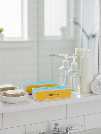 Пилка для ногтей, грит, 9.3х2.5 см, четырехсторонняя, G010039