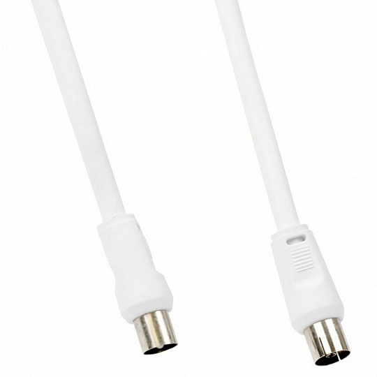 Провод антенный, 5 м, разъемы M-F, белый, Smartbuy, K-TV235-50