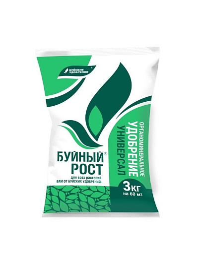 Удобрение Буйный рост, универсальное, органоминеральное, 3 кг, БХЗ