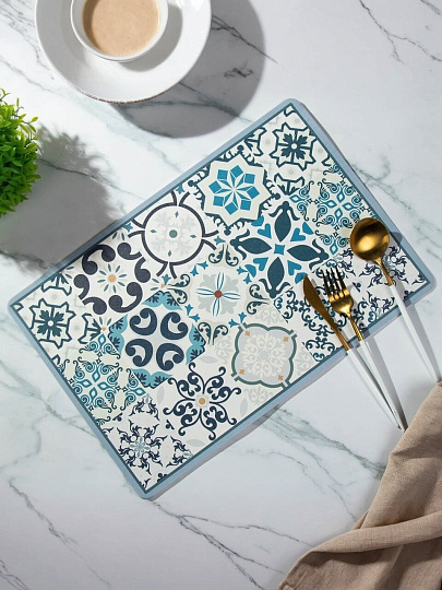Салфетка декоративная ПВХ, 45х30 см, прямоугольная, Y4-8909