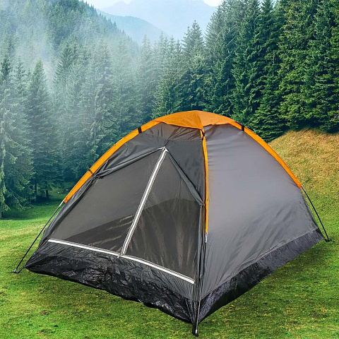 Палатка 3-местная, 200х140х100 см, 1 слой, 1 комн, с москитной сеткой, Green Days, YTCT008-1