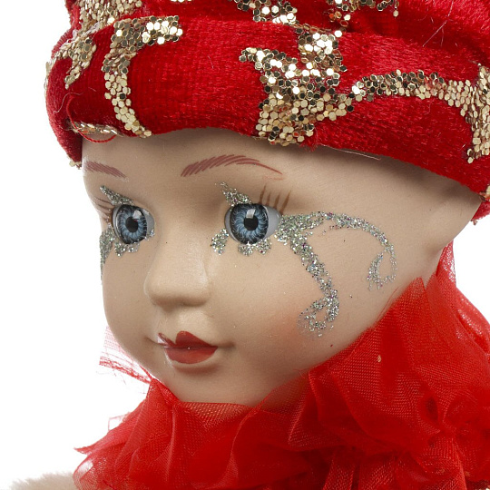 Фигурка декоративная Шут, 45 см, заводная, красно-золотая, Y4-8442