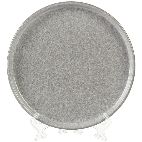 Тарелка десертная, керамика, 21 см, круглая, Stone, Daniks, HMN240412A1-SI/P