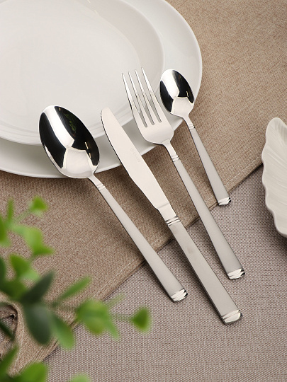 Вилка нержавеющая сталь, 3 предмета, столовая, Daniks, Fora