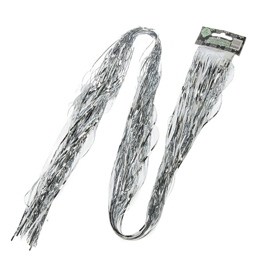 Дождик 20х100 см, серебро, 20-100