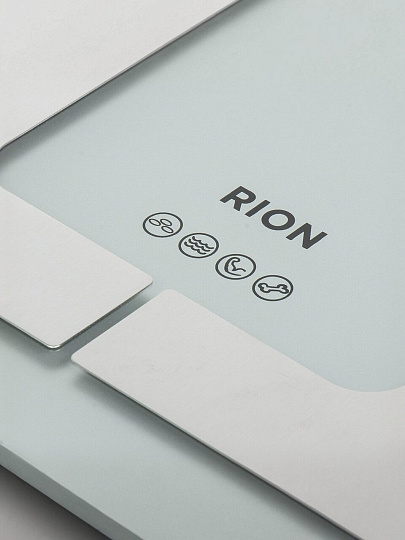 Весы напольные электронные, Rion, Smart PT-726, стекло, до 150 кг, 30х30 см, LCD-дисплей, серебро