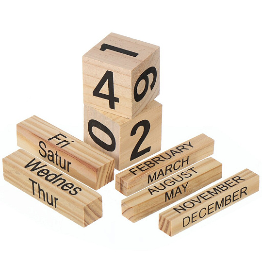 Часы настольные, 20х10х6.5 см, с календарем, Y4-6842