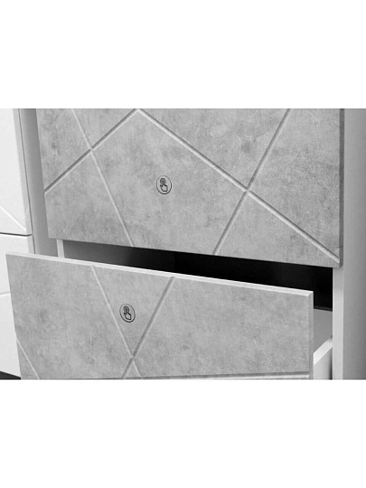 Тумба VIGO, Geometry, 50 см, 2 ящика, Фостер 50, бетон, tn.GEO.FOS.50.2Y бетон