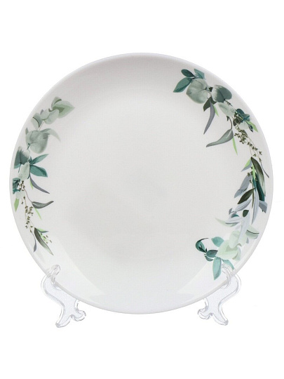 Тарелка десертная, стеклокерамика, 19 см, круглая, Эвкалипт, Daniks, LQP75/K2301