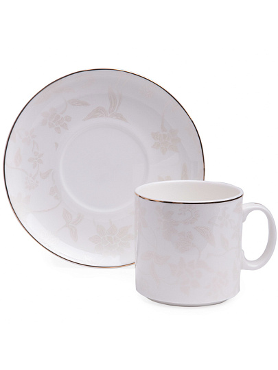 Чайный сервиз фарфор, 14 предметов, на 6 персон, 250 мл, Lefard, Снежная королева, 440-302, подарочная упаковка