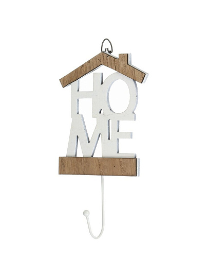 Ключница Home, 12х14.5 см, МДФ, 1 шт, на декоративном панно, A200149