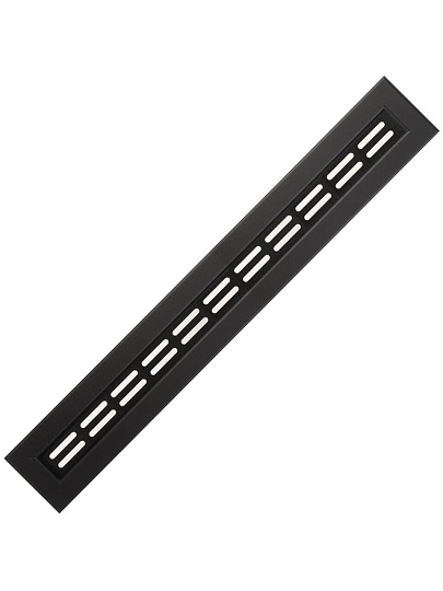 Крышка для экрана радиатора, МДФ, 1200х170 мм, черный DE LUXE, Стильный Дом