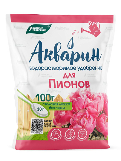Удобрение Акварин, для Пионов, 100 г, БХЗ