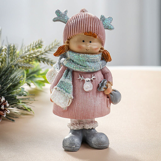 Фигурка декоративная полистоун, Девочка, 8х4х14 см, A020230