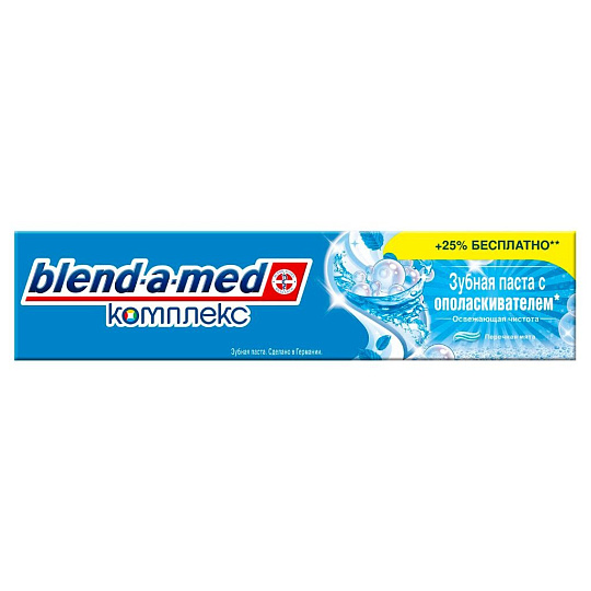 Зубная паста Blend-a-med, Комплекс + ополаскиватель Перечная мята, 100 мл