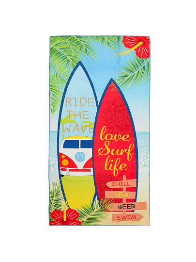 Полотенце пляжное 70х140 см, полиэстер, Сап, Китай, A160111