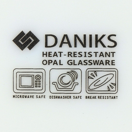 Блюдо стеклокерамика, овальное, 24х33 см, Эвкалипт, Daniks, LPKYP130/K2301