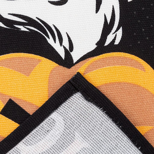 Полотенце кухонное вафельное, 35х60 см, 160 г/м2, 100% хлопок, Доляна, Большой плохой санта, Россия, 5059212