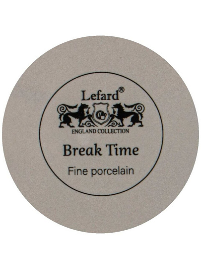 Кружка фарфор, 300 мл, Break Time, Lefard, 86-2510, светло-серая