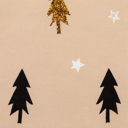 Фартук 60х65 см, 100% хлопок, рогожка, без кармана, Доляна, Рождественское настроение, 4980239