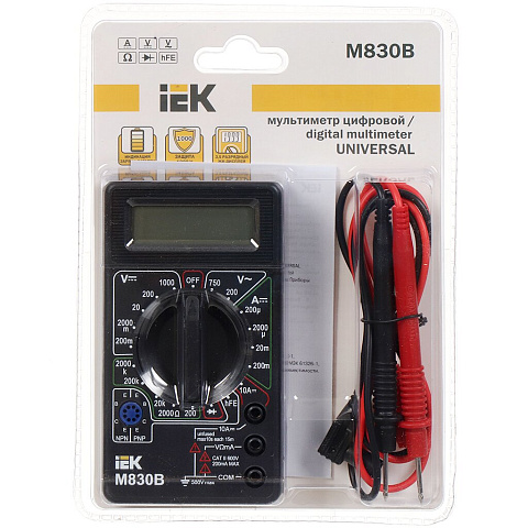 Мультиметр цифровой IEK, Universal M830B, TMD-2B-830