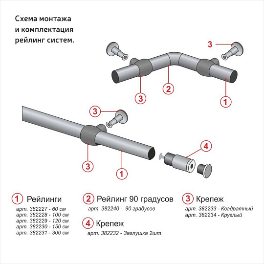 Труба поворотная для рейлинга угол 90 град, хром, U000072