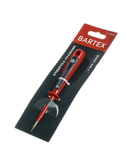 Отвертка-пробник Bartex, 150 мм, вольтаж 100-250 вольт