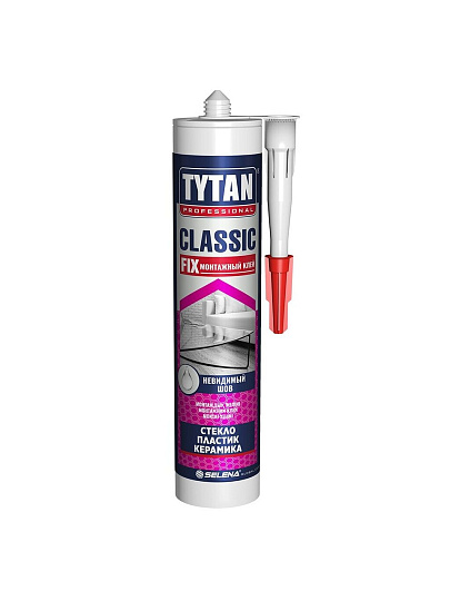 Клей монтажный Tytan, универсальный, 310 мл, 62949, Classic Fix