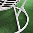 Подвесное кресло Кокон, 1-мест, 115х86х198 см, 150 кг, Green Days, белое, ротанг, подушка сливовая, TZF-H056 - фото 3