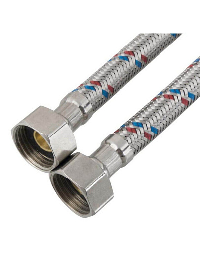 Подводка для воды 1/2"х0.8 м, г-г, сталь, ELKA