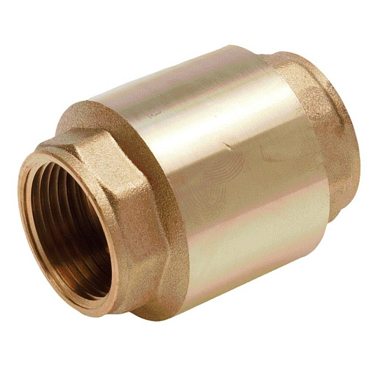 Клапан обратный 1/2'', г-г, шток латунь, AquaLink