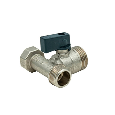 Кран для бытовых приборов, 1/2"х3/4"х1/2", г-ш-ш, трехходовой, AquaLink