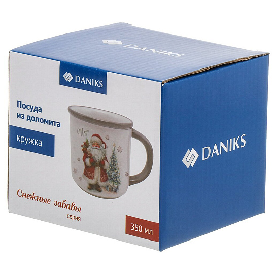 Кружка доломит, 350 мл, Снежные забавы, Daniks