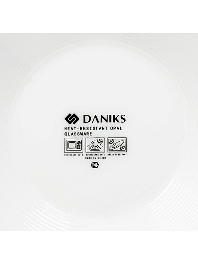 Тарелка обеденная, стеклокерамика, 31.3 см, овальная, Модерн, Daniks, NOP120W