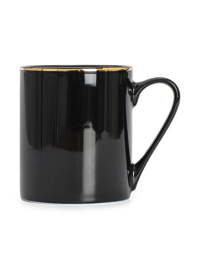 Кружка фарфор, 330 мл, Black Gold, Domenik, DM3014