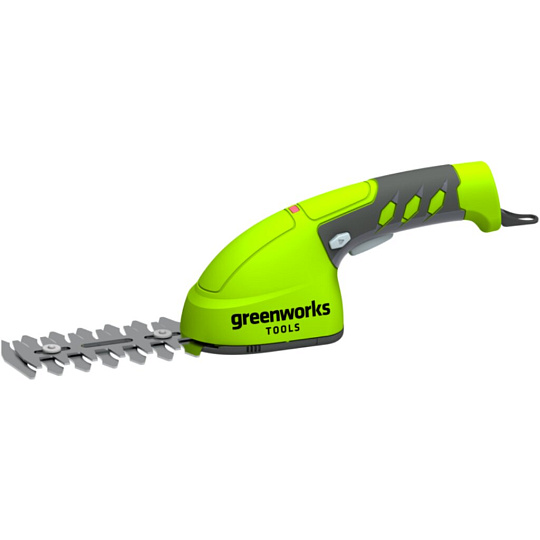 Ножницы-кусторезы Greenworks, аккумуляторные, 7.2 В, 2400 ход/мин, вес 0.7 кг, 1600107