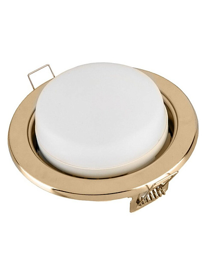 Светильник встраиваемый светодиодный, General Lighting Systems, 50 Вт, GX53, IP20, 10.8х10.8х3.8 см, золото, 431600