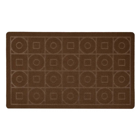 Коврик грязезащитный, 95х57 см, прямоугольный, полиэстер, Круг-Квадрат, Destiny, D/0301