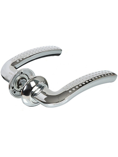 Ручка дверная Apecs, Megapolis Seoul H-0826-A-CR, 22697, хром, алюминий