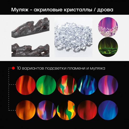 Электрокамин RealFlame, Stone AO, Diamond 42