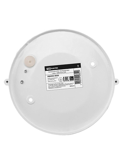 Светильник TDM Electric, НПБ1102, 100 Вт, E27, на 1 лампочку, IP54, 25.4х24х11.7 см, с решеткой, белый, SQ0303-0026