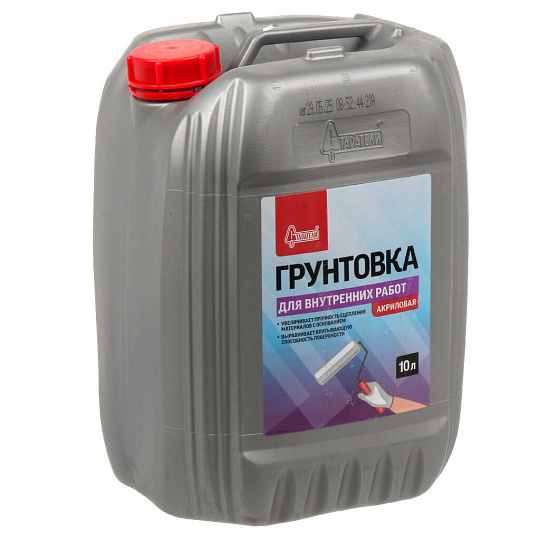 Грунтовка воднодисп, акрил, Старатели, глуб проник, для внутр, 10 л