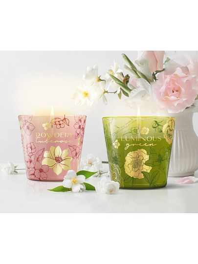 Свеча ароматизированная, 8.5х9 см, в стакане, в ассортименте, Bartek Candles, Цветочный сад, 115гр