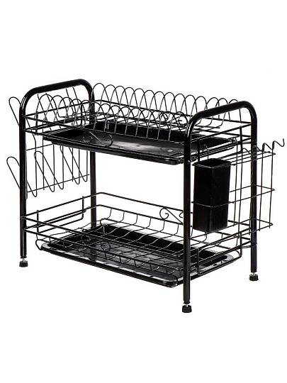 Сушилка для посуды, металл, с поддоном, 42х23х35 см, T2022-932
